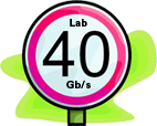 símbolo gráfico do Laboratório 40Gb/s